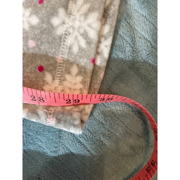 Nautica Womens Snowflake Print Pajama Set XL Gray Henley Top Elastic Waist Cozy - Picture 16 of 16